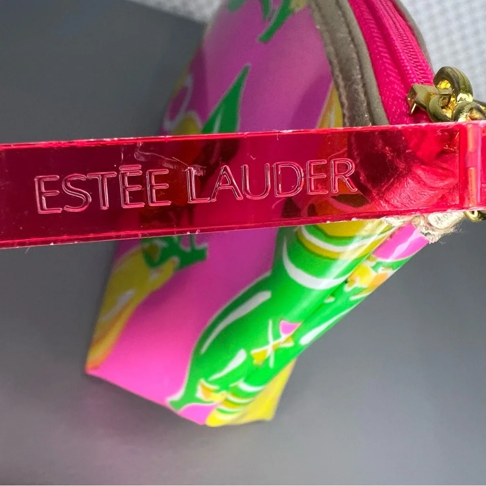 Lilly Pulitzer‎ For Estee Lauder Cosmetic Bag Makeup Case Multicolor Large 10x12